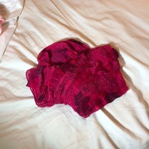 Flowery Infinity Scarf